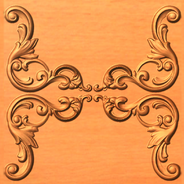 Ornament Corner made of wood