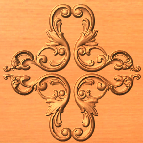 Ornament Corner made of wood
